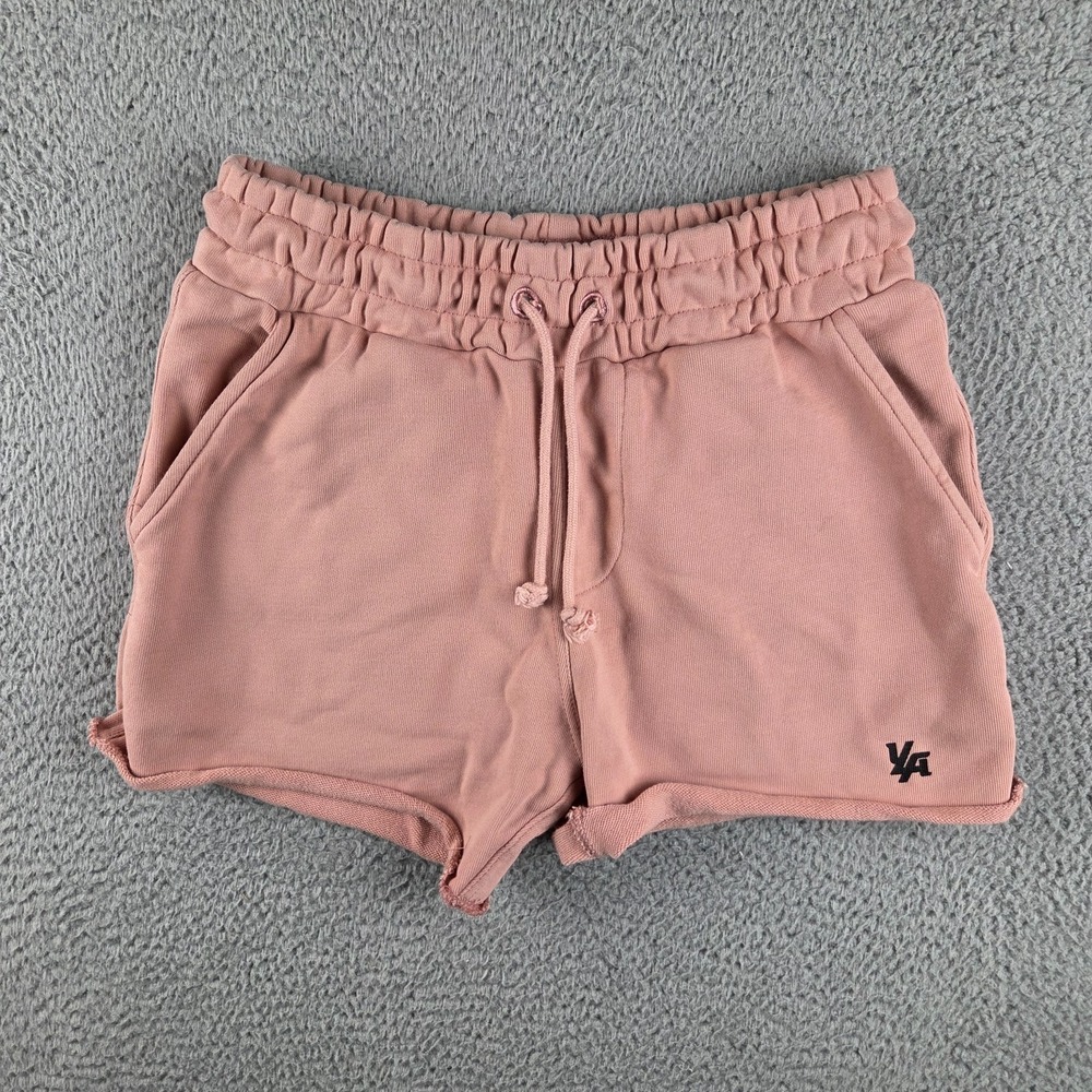 YoungLA 102 Bodybuilding French Terry Shorts Men Large Orange Peach